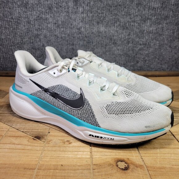 Nike Air Zoom Pegasus 41 Men's 14 White/Black- Dusty Cactus FD2722 103 ⚠️FLAWS - Picture 1 of 12